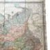 Настольная генеральная карта Европейской России. Антикварная 
